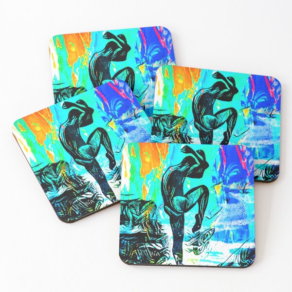Item preview, Jumping Man Digital Painting 1  Walls Of Fame Aust designed and sold by WallsOfFameAust.