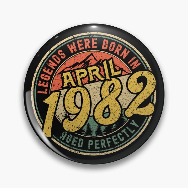 Item preview, Legends were born in APRIL 1982 - aged perfectly - awesome vintage birthday designed and sold by oudinmeissArt.