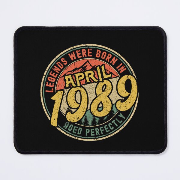 Item preview, Legends were born in APRIL 1989 - aged perfectly - awesome vintage birthday designed and sold by oudinmeissArt.