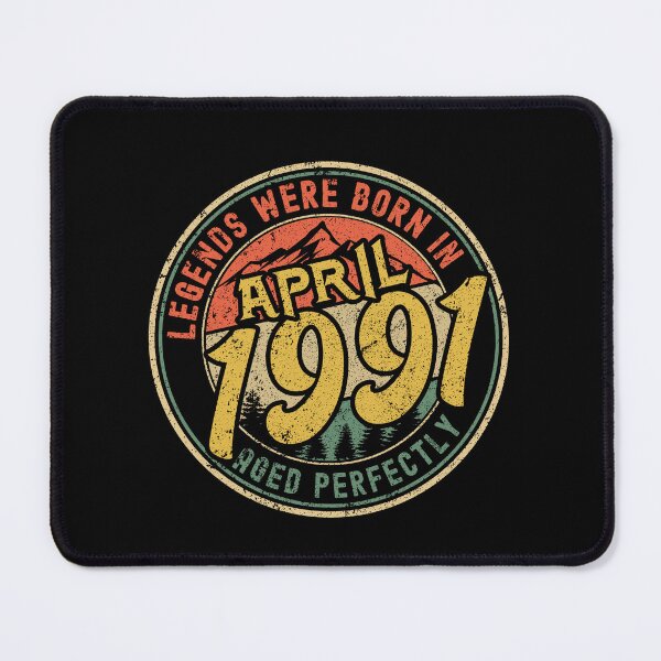 Item preview, Legends were born in APRIL 1991 - aged perfectly - awesome vintage birthday designed and sold by oudinmeissArt.