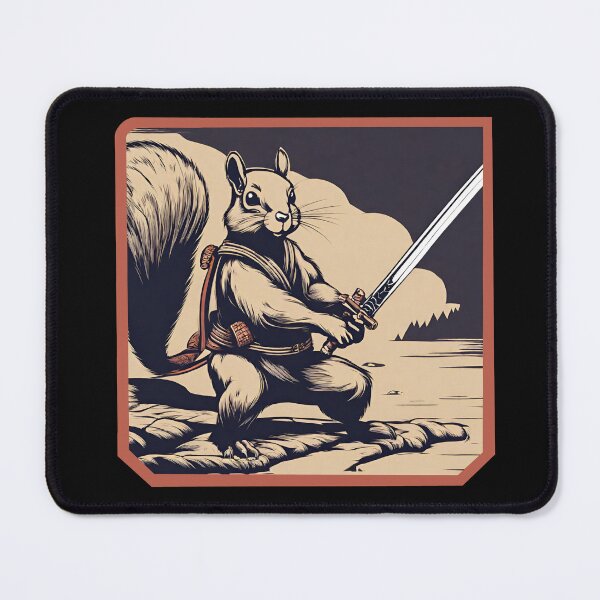 Item preview, Squirrel with katana designed and sold by Eolithic.
