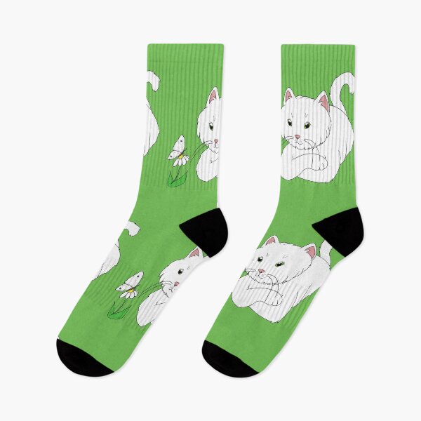 Item preview, Cute White Cat designed and sold by HugSomeNettles.