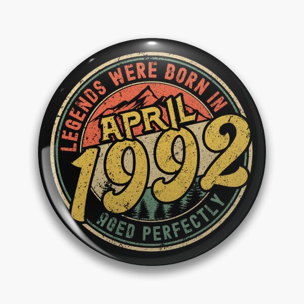 Item preview, Legends were born in APRIL 1992 - aged perfectly - awesome vintage birthday designed and sold by oudinmeissArt.
