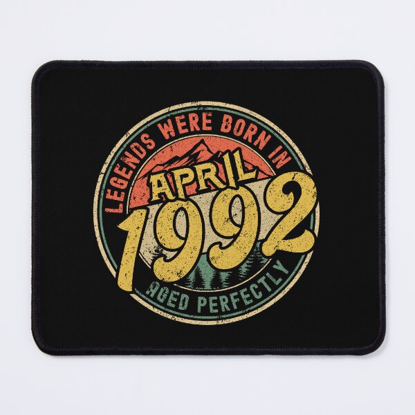 Item preview, Legends were born in APRIL 1992 - aged perfectly - awesome vintage birthday designed and sold by oudinmeissArt.