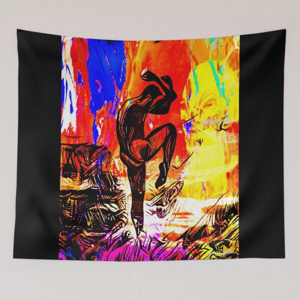 Item preview, Jumping Man Digital Painting 2  Walls Of Fame Aust designed and sold by WallsOfFameAust.