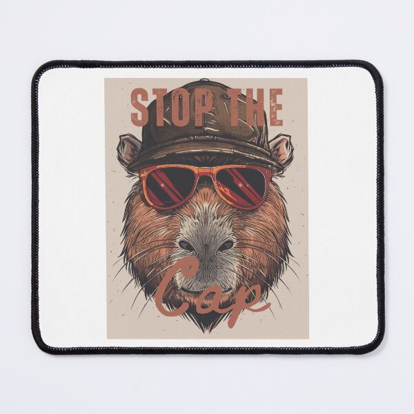 Item preview, Retro Capybara Stop The Cap designed and sold by DigitalLegends1.
