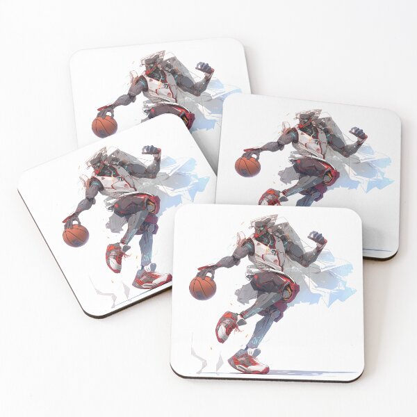 Item preview, Mecha player passes the basketball nimbly. designed and sold by Mecha Brave Studio.