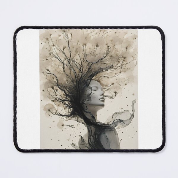 Item preview, Head With Dandelions And Wishes - Oneiric Artwork designed and sold by JoyPhotoArt.