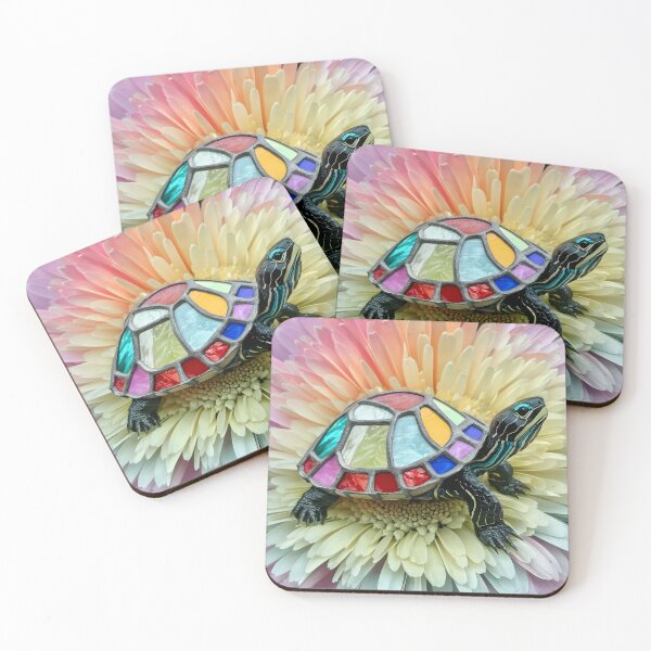 Item preview, Stained Glass Turtle designed and sold by WANBASTEN.
