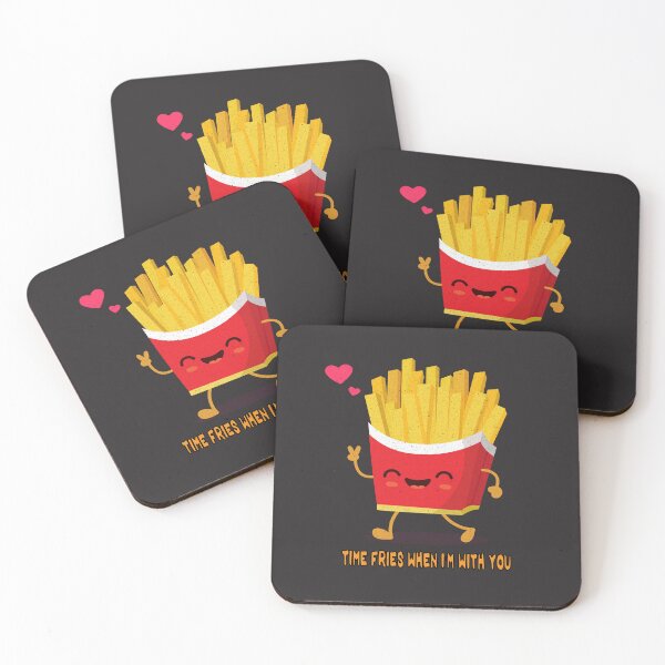Item preview, Time Flies When I'm With You Fries Cartoon Art designed and sold by RuyaFab.