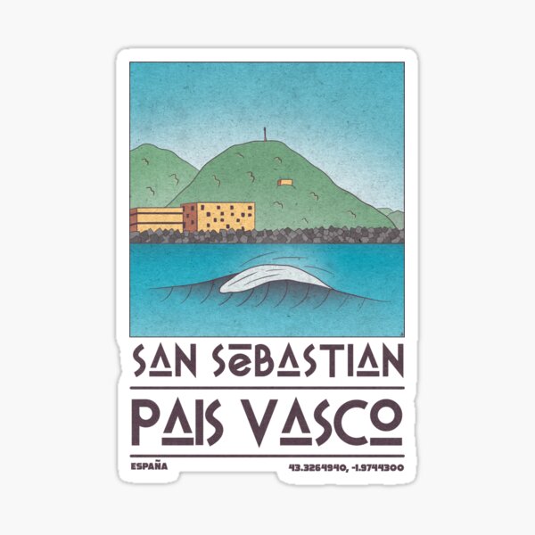 Vista previa del artículo con la obra «San Sebastián, País Vasco, España», diseñado y vendido por JDP--Designs.