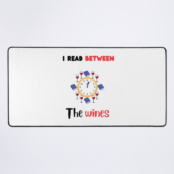 Item preview, Books and wine pun read between the wines reading lover designed and sold by Artstastic.