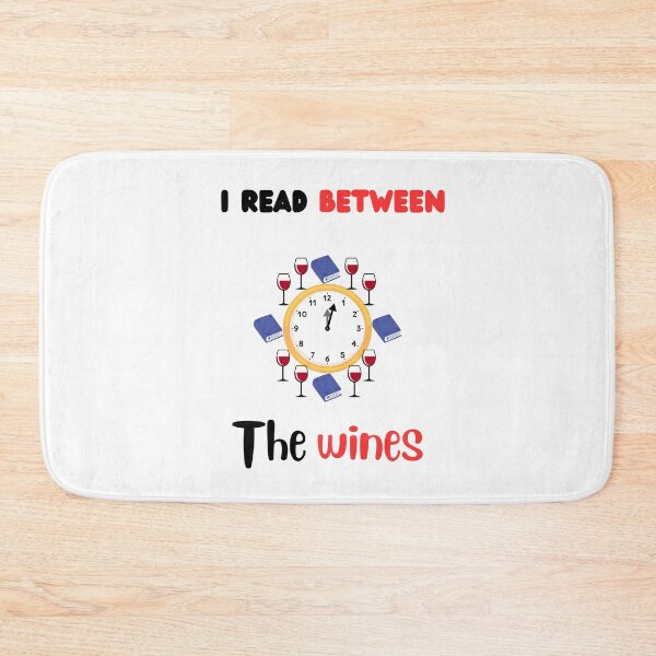 Item preview, Books and wine pun read between the wines reading lover designed and sold by Artstastic.