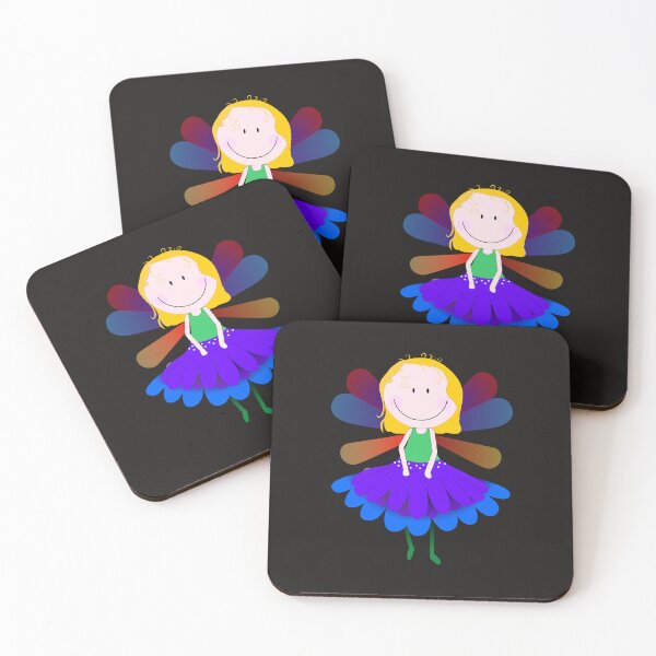 Item preview, Happy Fairy Black Bg designed and sold by Running-Duck.