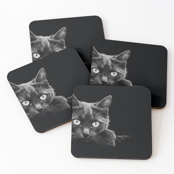 Artikelvorschau, schwarze Katze entworfen und verkauft von minstudio.