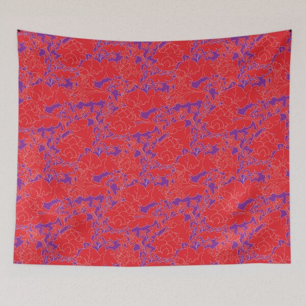 Item preview, Red and purple magic forest designed and sold by GENEST-V.