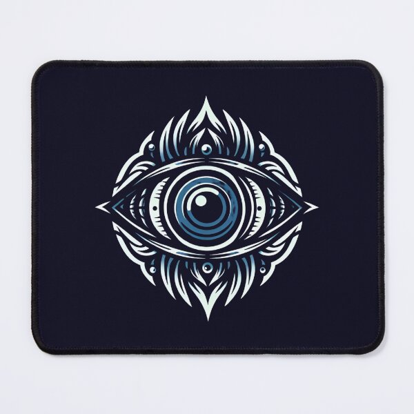 Item preview,  Evil Eye Protection Symbol (Blue Background) designed and sold by MusesWhispers.