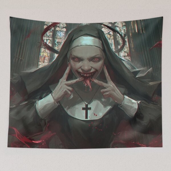 Item preview, Possessed Nun Horror designed and sold by Nightarcade.