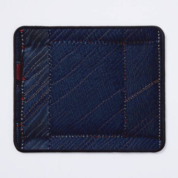 Item preview, Blue And Red Abstract Denim Pattern designed and sold by TheArtOfPat.