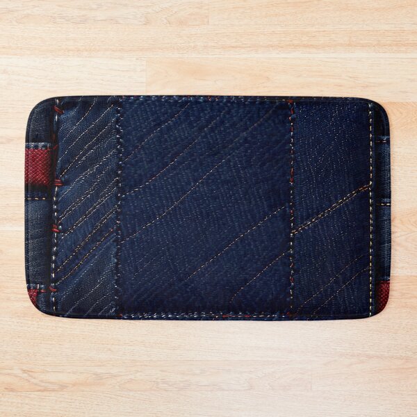 Item preview, Blue And Red Abstract Denim Pattern designed and sold by TheArtOfPat.