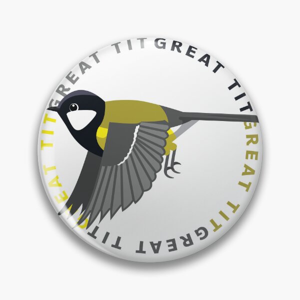 Item preview, Bird Great Tit Flying Name designed and sold by SUPERHERON.