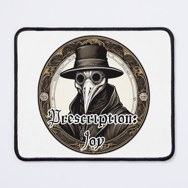 Item preview, Prescription: Joy - Plague Doctor Funny Design designed and sold by Ridiculam Toga.
