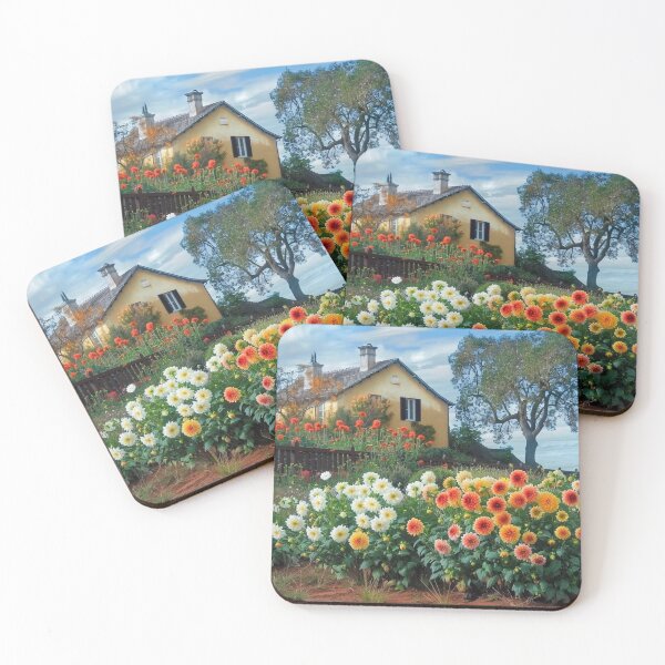 Item preview, Brilliant Dahlia Flower Garden designed and sold by ErdmanBerge.