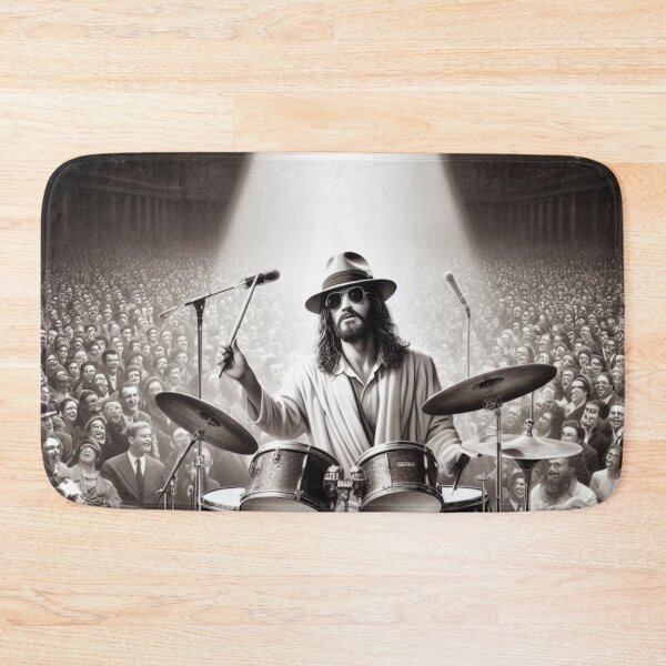Item preview,  "JESUS DRUMMER" : JESUS PLAYING DRUMS FUNNY  designed and sold by Obinne.