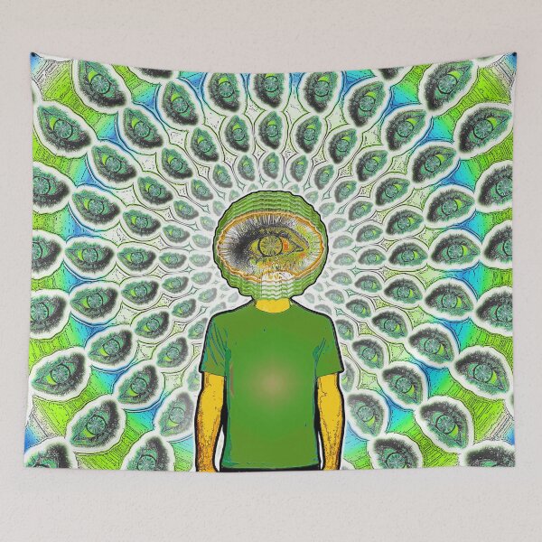 Item preview, EyeBallman-BlueGreen/ExpandedVision designed and sold by Klaus Bremner (Autotelic Art).