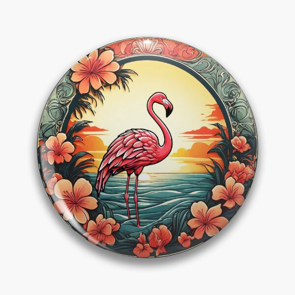 Item preview, Hawaii Flamingo by The Ocean with Orchids designed and sold by NautiChic.
