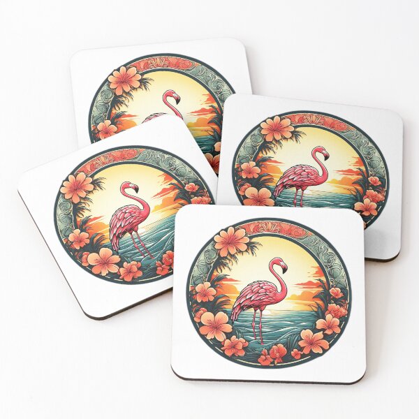 Item preview, Hawaii Flamingo by The Ocean with Orchids designed and sold by NautiChic.