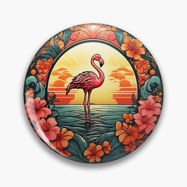 Item preview, Hawaiian Flamingo by The Ocean with Orchids designed and sold by NautiChic.