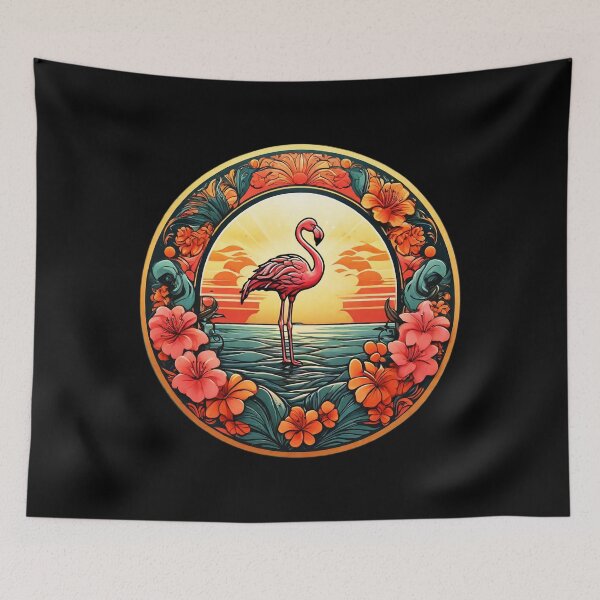 Item preview, Hawaiian Flamingo by The Ocean with Orchids designed and sold by NautiChic.