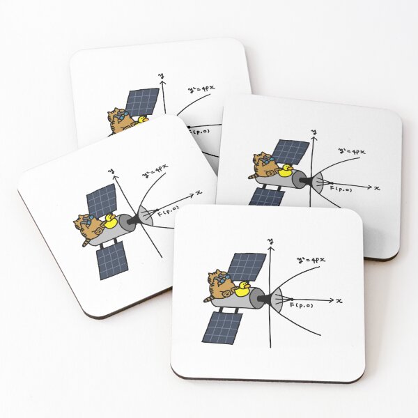 Item preview, a Cat and a Duck with the satellite antenna on a parabola graph designed and sold by superbaechoo.