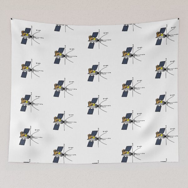 Item preview, a Cat and a Duck with the satellite antenna on a parabola graph designed and sold by superbaechoo.