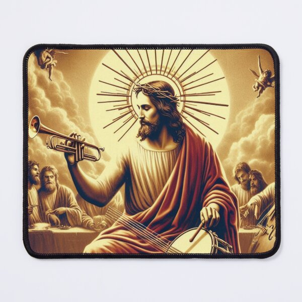 Item preview, "JESUS DRUMMER" : Jesus Lover's Design Of Jesus Playing Drums designed and sold by Obinne.