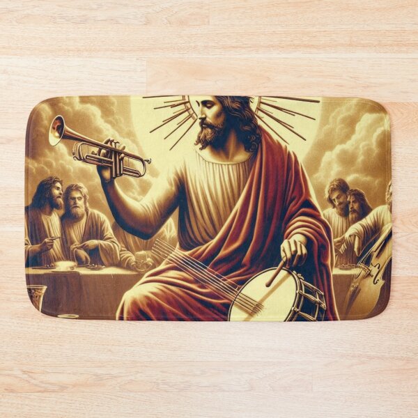Item preview, "JESUS DRUMMER" : Jesus Lover's Design Of Jesus Playing Drums designed and sold by Obinne.