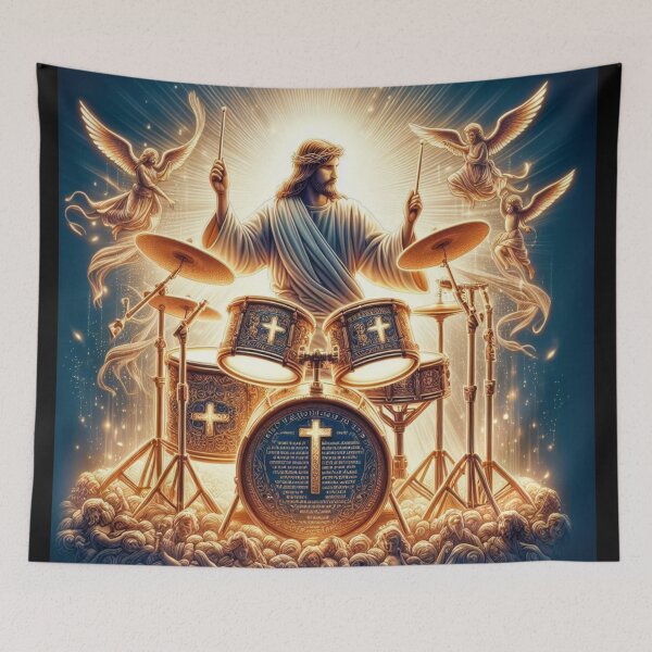 Item preview, "JESUS DRUMMER" : Cute Drummer Boyfriend, Girlfriend Gift  designed and sold by Obinne.