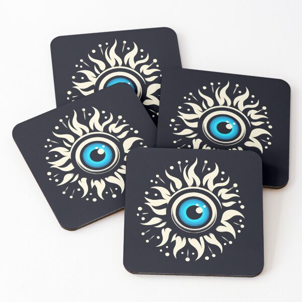 Item preview, Evil Eye Protection Symbol (Blue Background) designed and sold by MusesWhispers.