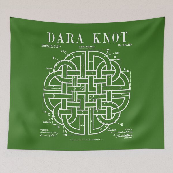 Item preview, Irish Celtic Knot Dara St Patrick's Day Funny Vintage Patent designed and sold by GrandeDuc.