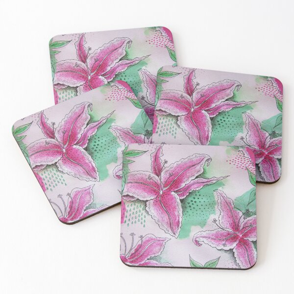 Item preview, Bold Pink Stargazer Lily designed and sold by VariARTyPrints.