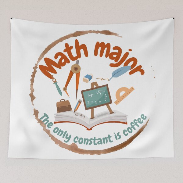 Artikelvorschau, Mathematik als Hauptfach, die einzige Konstante ist Kaffee, lustige Mathematik entworfen und verkauft von NoetherSym.