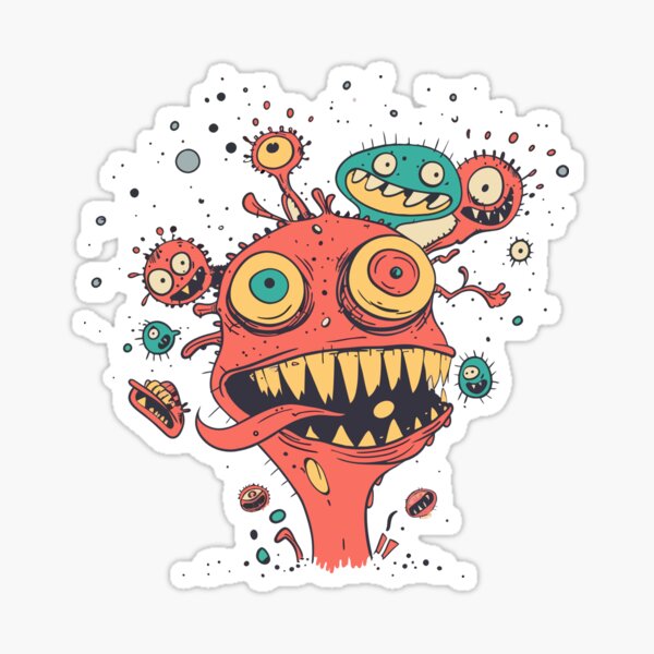 Cosmic Critters Invasion Sticker