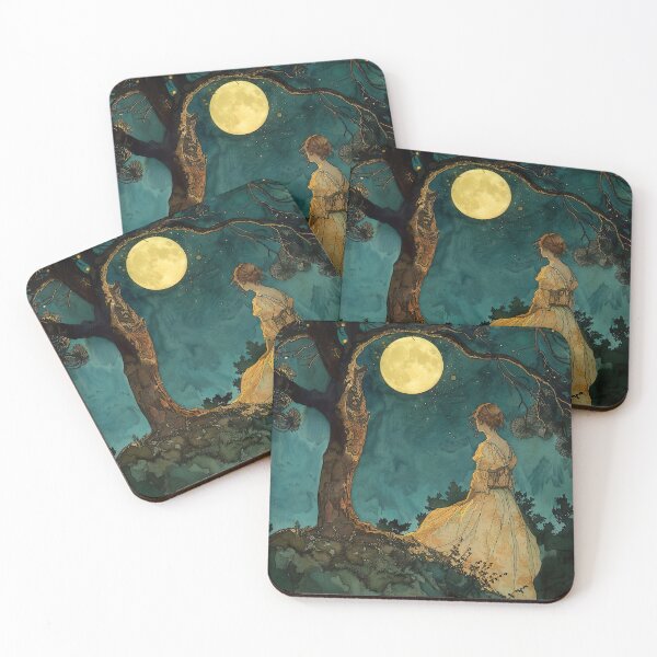 Item preview, Whispers of the Night, A Moonlit Encounter designed and sold by AM FineArtPrints.