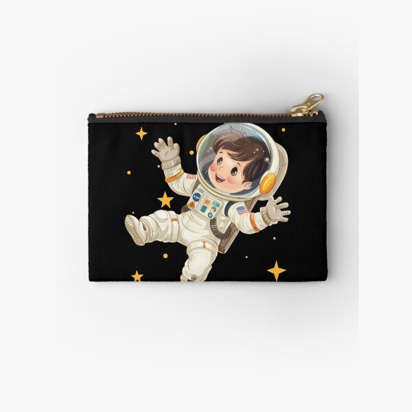 Item preview, Cartoon Child Astronaut Floating in Space designed and sold by ImagineCorner.