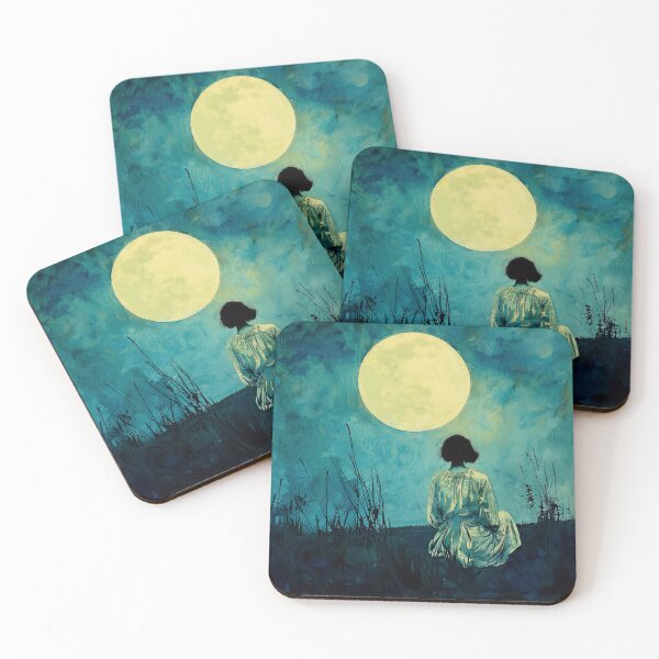 Item preview, Whispers of the Night, A Moonlit Encounter designed and sold by AM FineArtPrints.