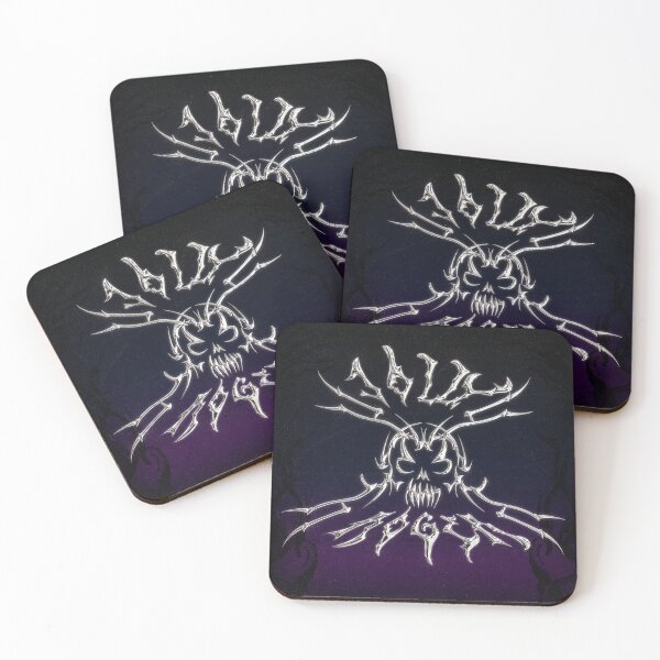 Item preview, Tribal Chrome Terror: Jolly Roger on Menacing Purple Background designed and sold by DWZ Design.