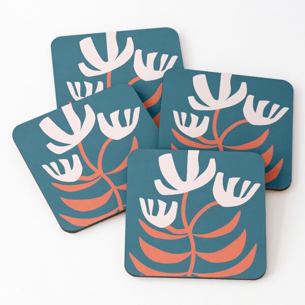 Item preview, Mid Century Minimalist Flowers 2 designed and sold by technicolorable_art.