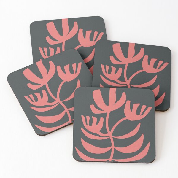 Item preview, Mid Century Minimalist Flowers 4 designed and sold by technicolorable_art.
