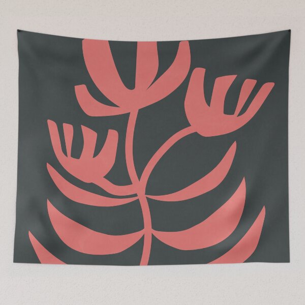 Item preview, Mid Century Minimalist Flowers 4 designed and sold by technicolorable_art.